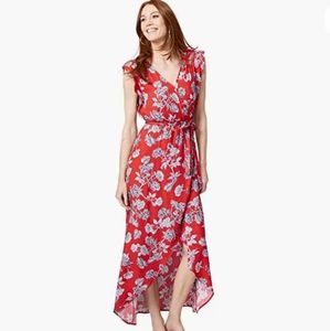 Floral wrap-like dress